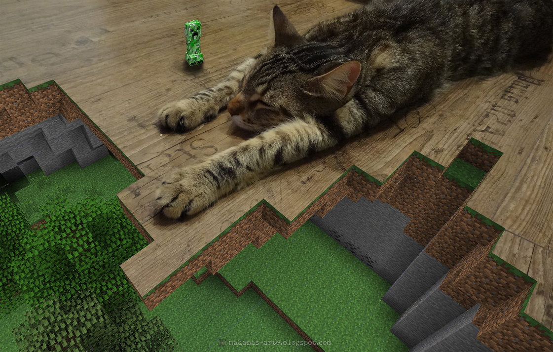 Minecraft foto manipulacja